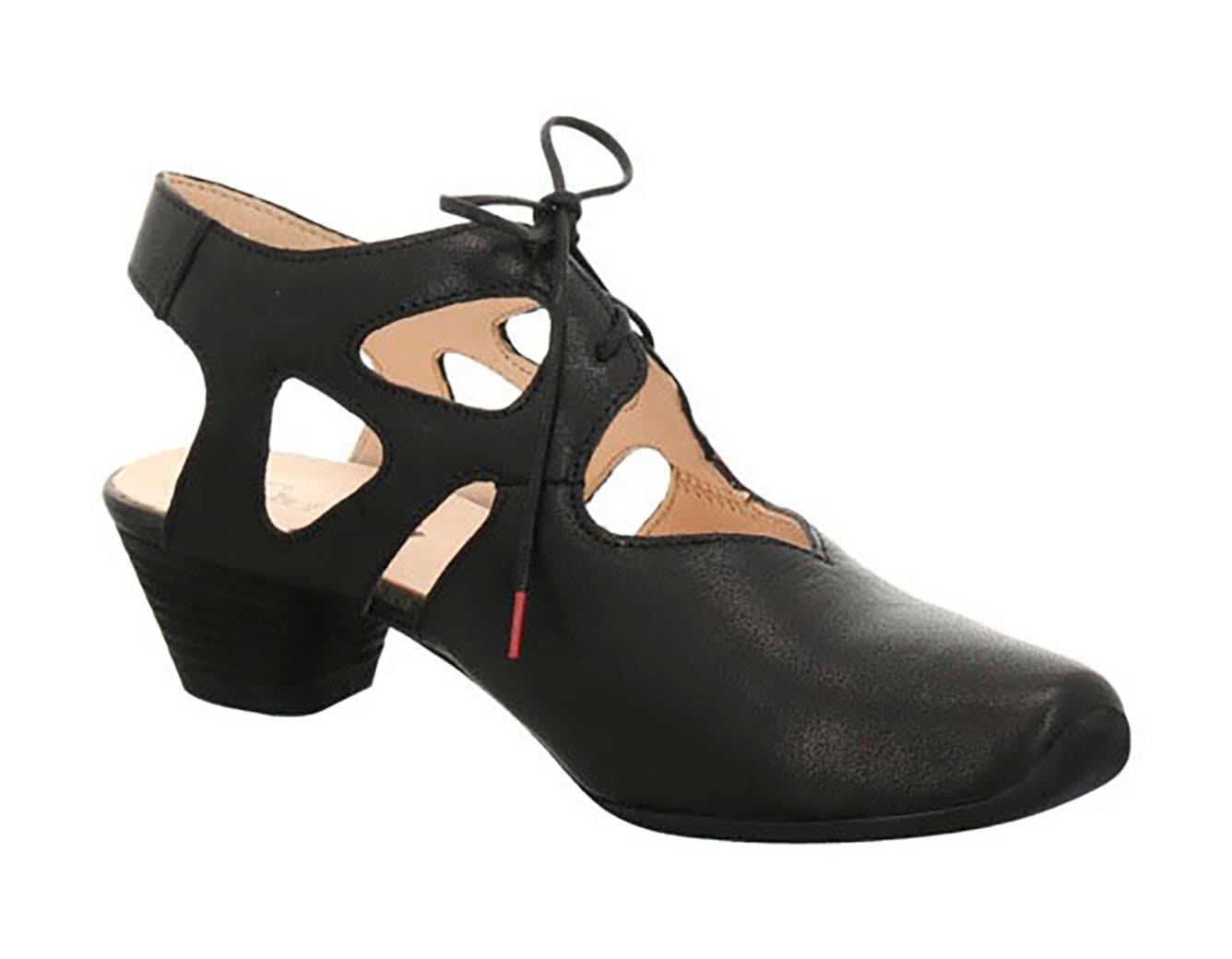 Think! Slingpumps »DAMEN«  , Schnürpumps, Sommerschuh, Trichterabsatz, mit feiner Musterung
