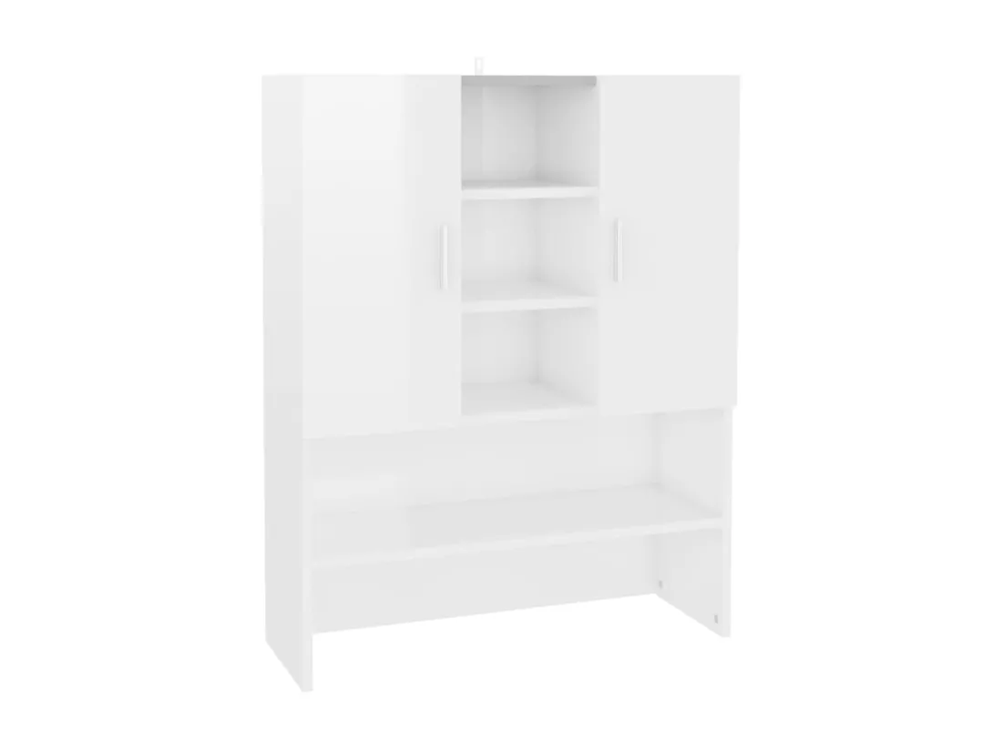 Meuble pour machine à laver Blanc brillant 70,5x25,5x90 cm