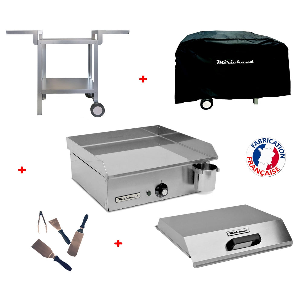 Pack plancha électrique Néo E420 + Chariot + accessoires - Planchaelec