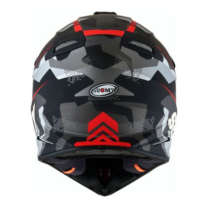 Casque cross Suomy X-WING - CAMOUFLAGER 2024 - Rouge / Noir