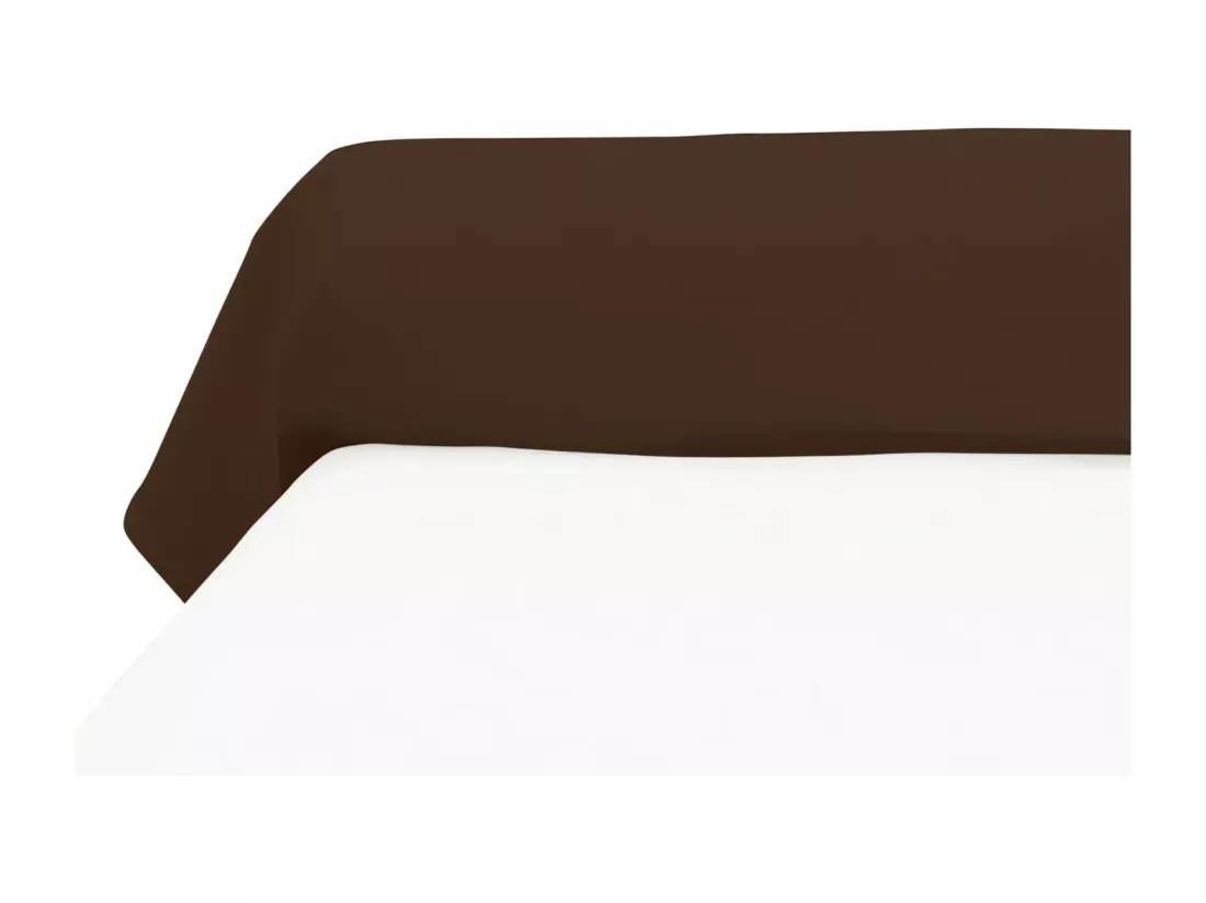 Taie de traversin 85x130 cm ZZZ chocolat