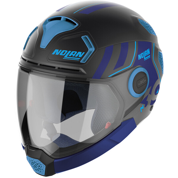 Nolan - Casque N30-4 VP Parkour Gris Mat / Bleu