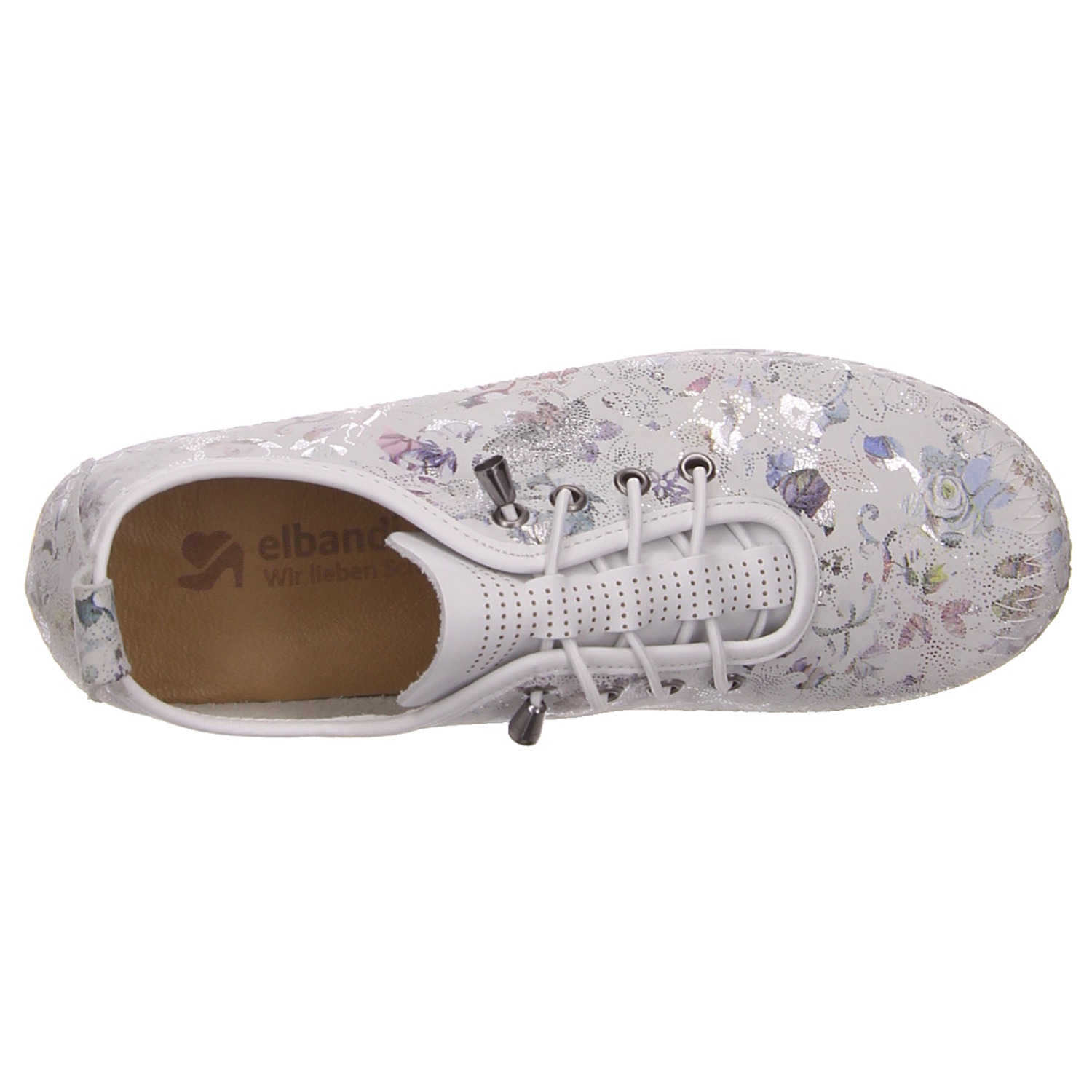 elbandi Slipper weiß weiss/weiss kombi