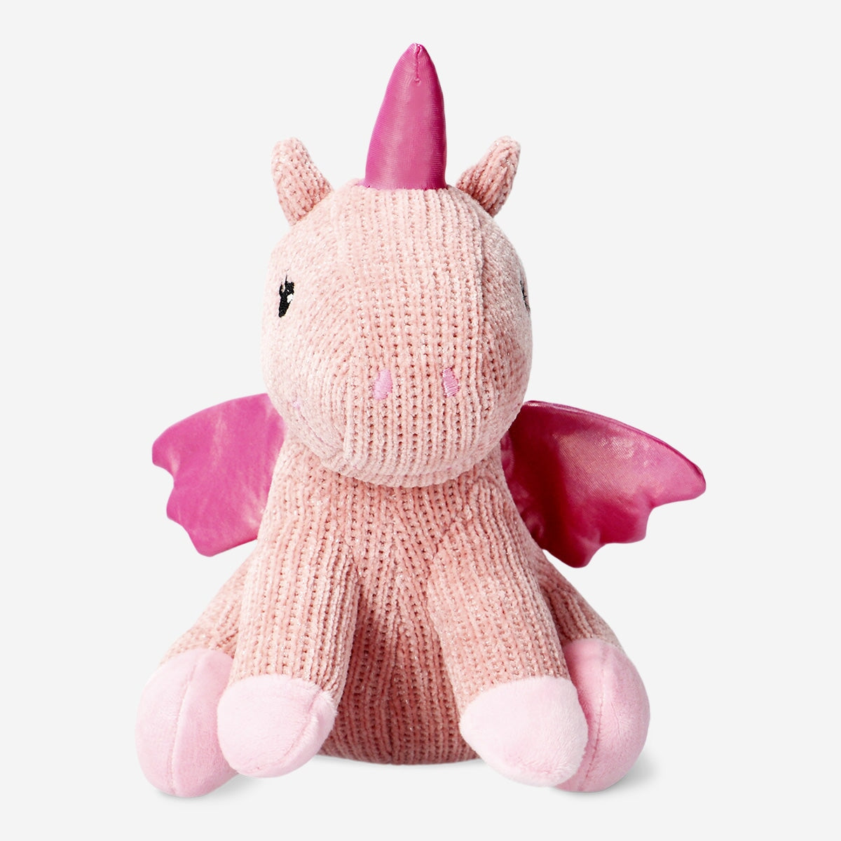 Pink enhjørning i plys