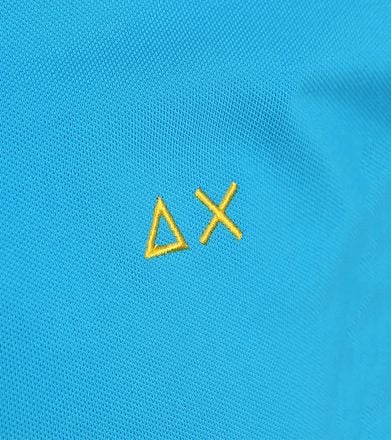Sun68 Poloshirt Small Stripe Collar Blauw A35110-73 kopen
