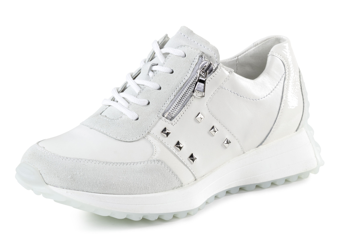 Waldläufer Sneaker mit Nietenbesatz