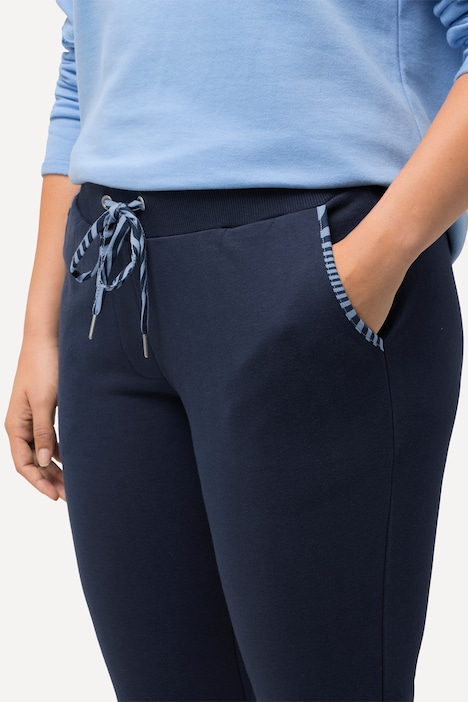 Loungewear-Hose, schmales Bein, Elastikbund, Rollkante