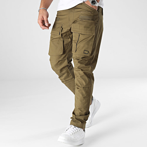 Pantalon Cargo 3D Regular Tapered D23636-D384 Vert Kaki