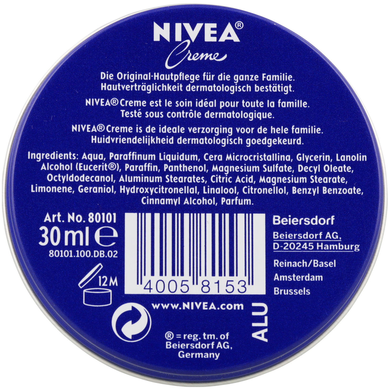 Nivea Pride Creme Dose