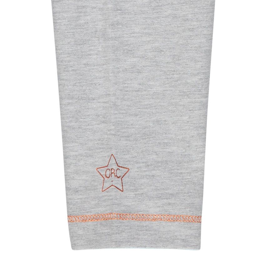 Lot de 2 leggings en jersey avec print fantaisie - Gris clair