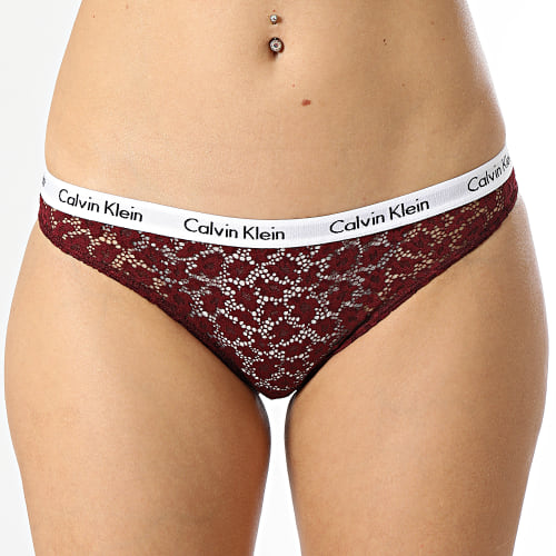 Lot De 3 Culottes Femme QD3926E Noir Gris Bordeaux