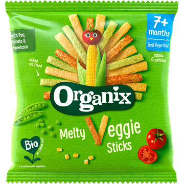 Organix Veggie groente sticks 7 maanden