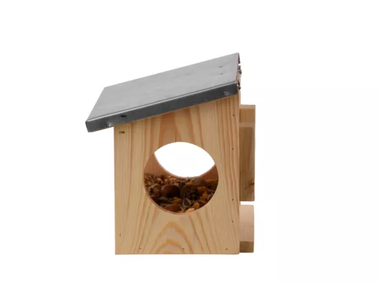 Mangeoire écureuils - L 17,6 x l 25,3 x H 18,7 cm - Bois