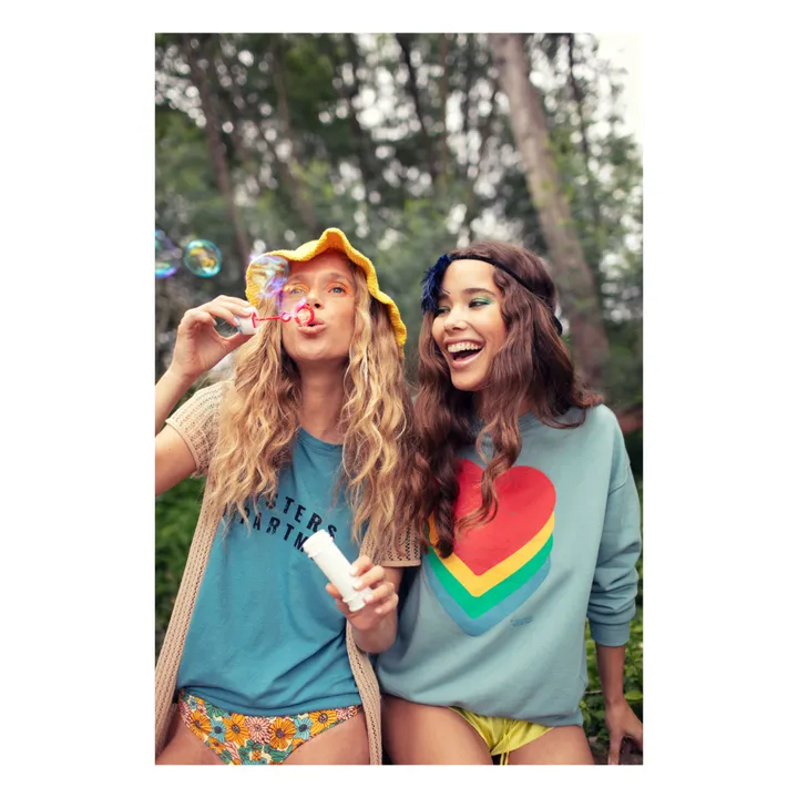 Sisters Department Sweat Julie Coton Bio | Bleu gris