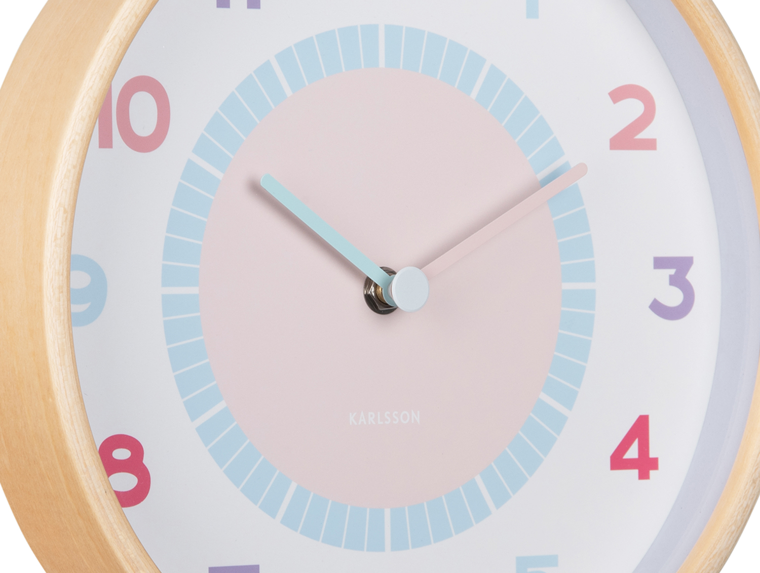 Wall clock Chica wood multi colour