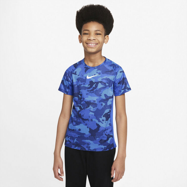 Nike Pro Dri Fit Traenings T Shirt Blå