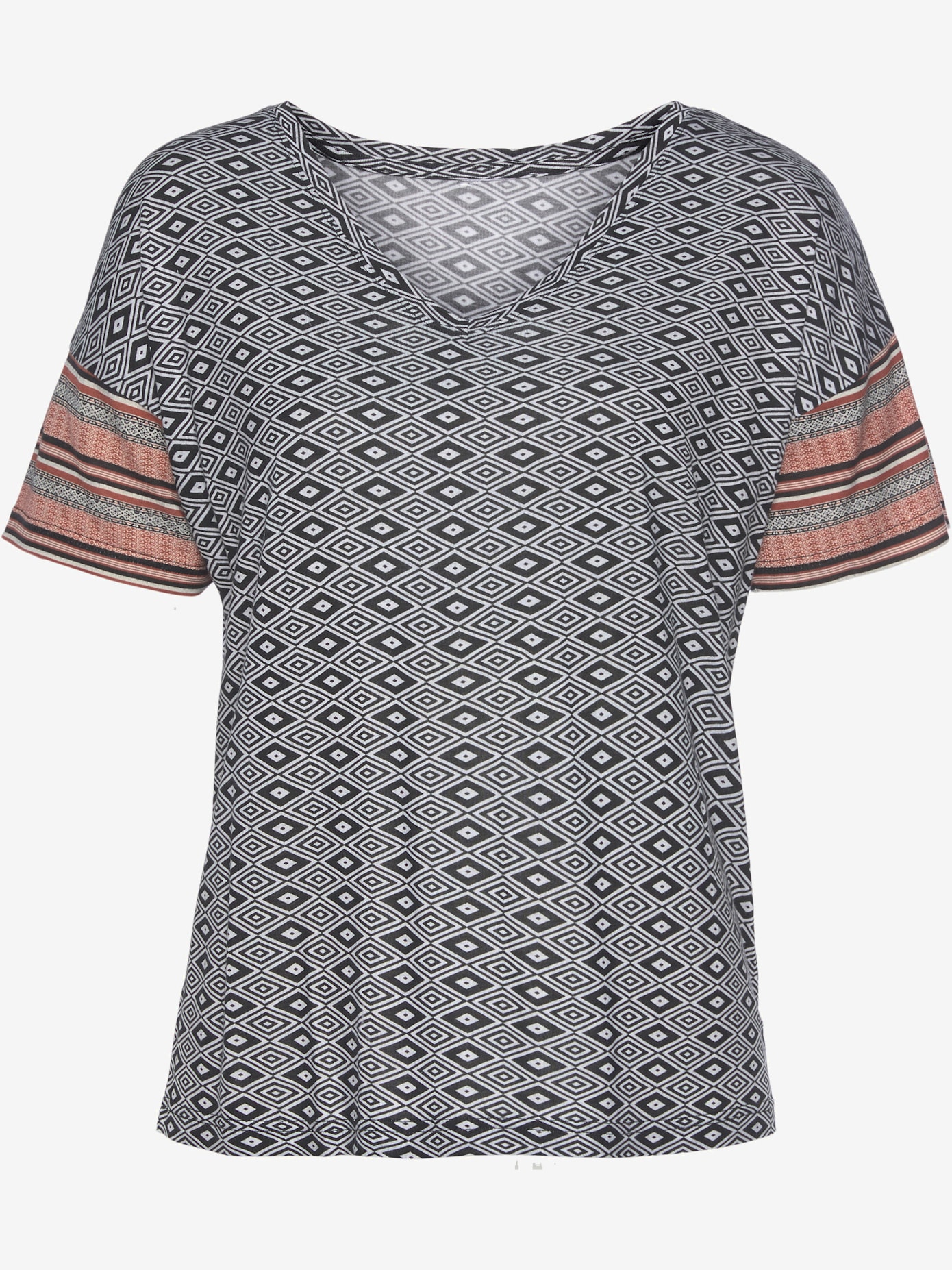 T-shirt avec motif ethnique