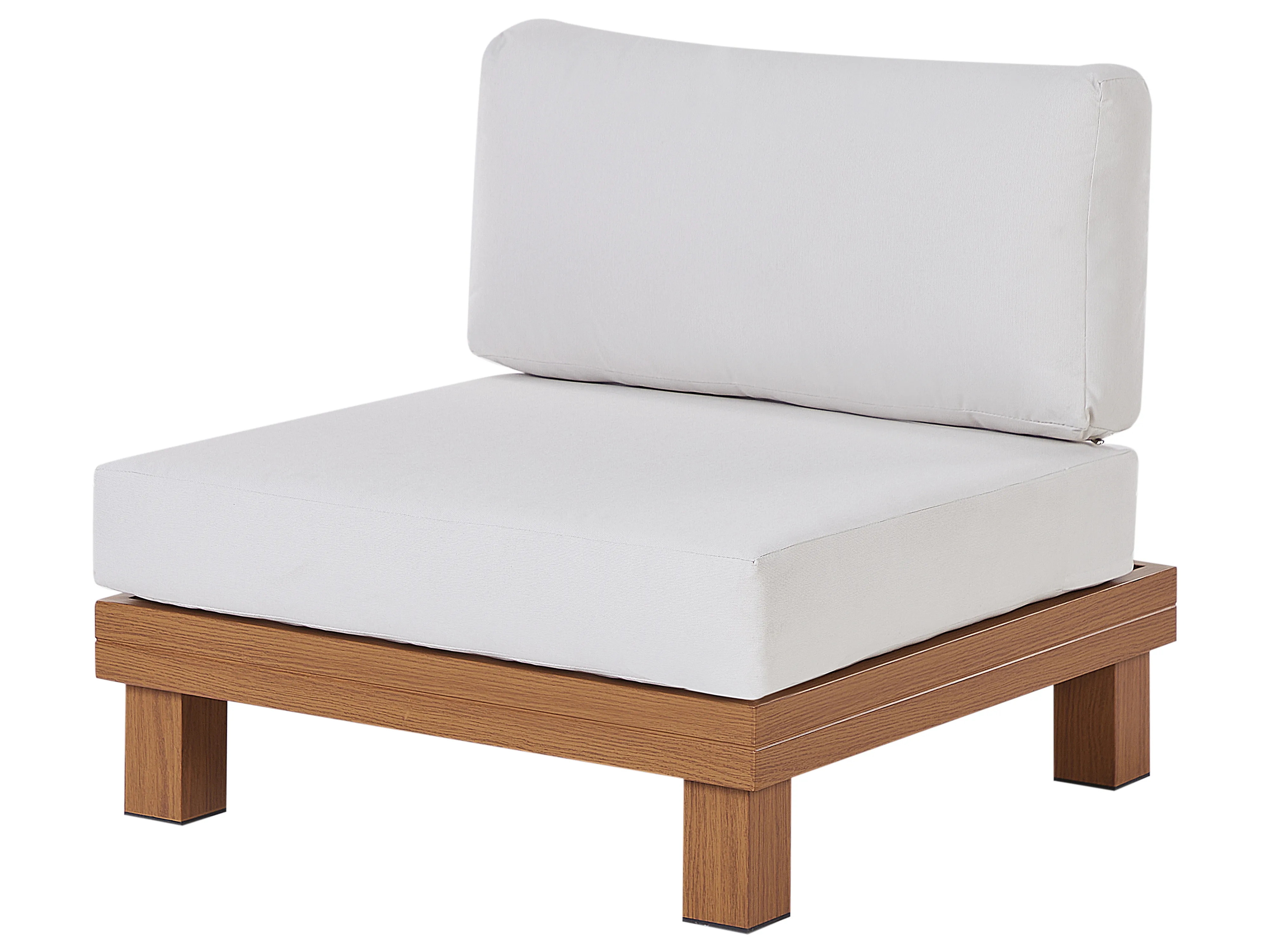 Tuin hoekloungeset met tafel 5-zits SANZA linkszijdig modulair Metaal Wit