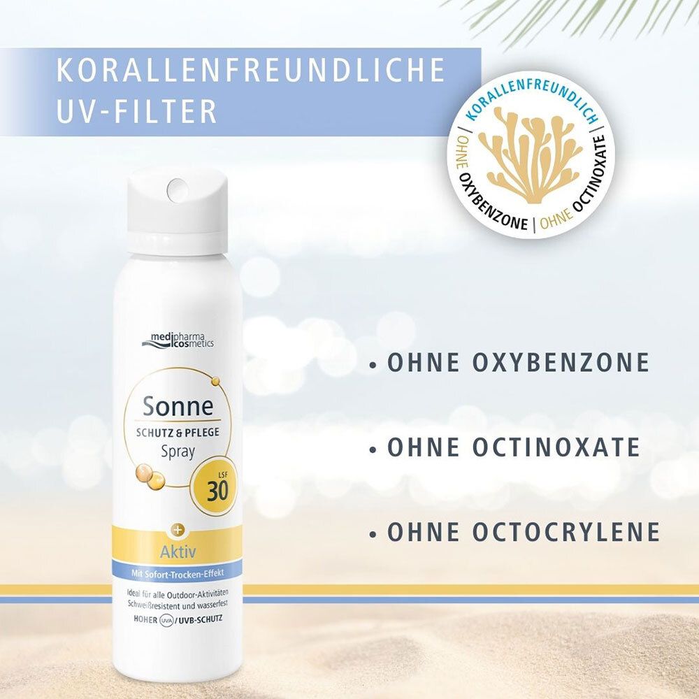 medipharma cosmetics Sonne Schutz&Pflege aktiv Aerosol-Spray LSF 30