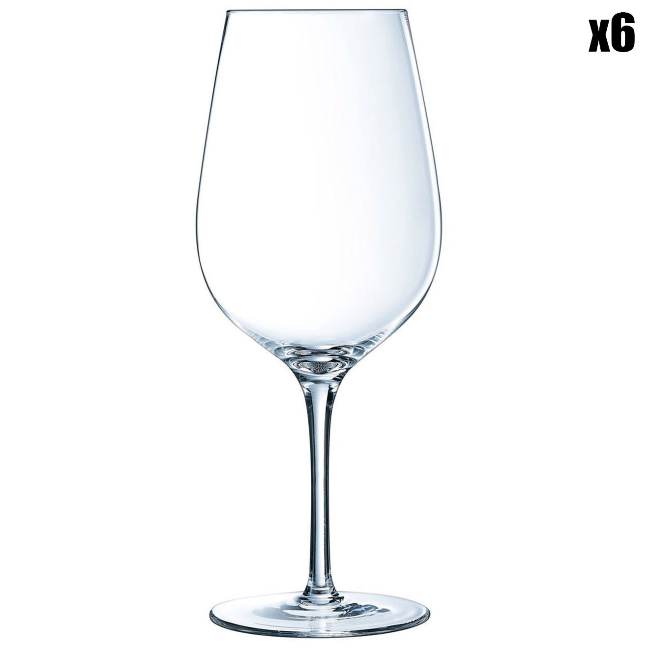 Chef & Sommelier 6 Verres à pied Séquence transparents - 62 cl