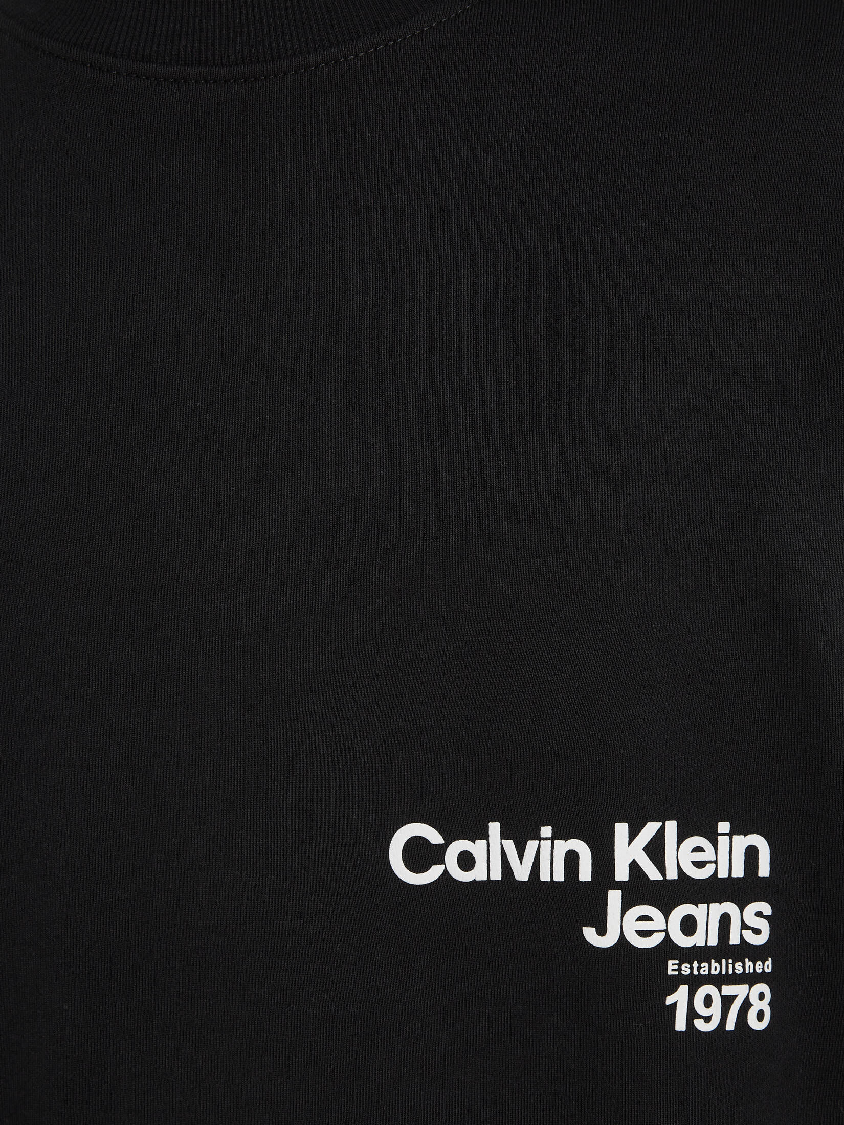 CALVIN KLEIN JEANS| Herren Sweatshirt DIFFUSED LOGO CREW NECK