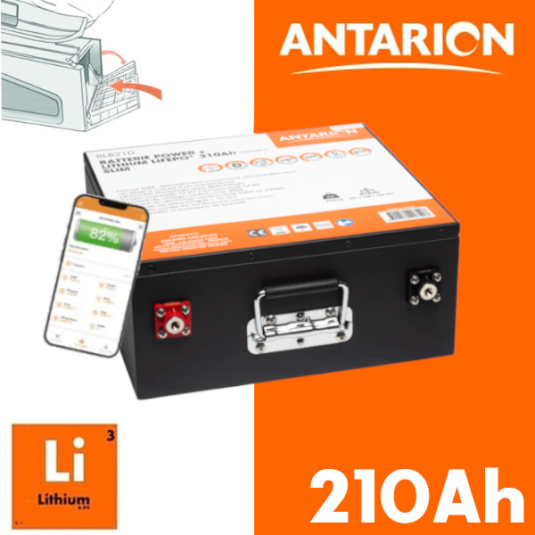 Batterie Lithium 12V POWER + 210AH sous siège