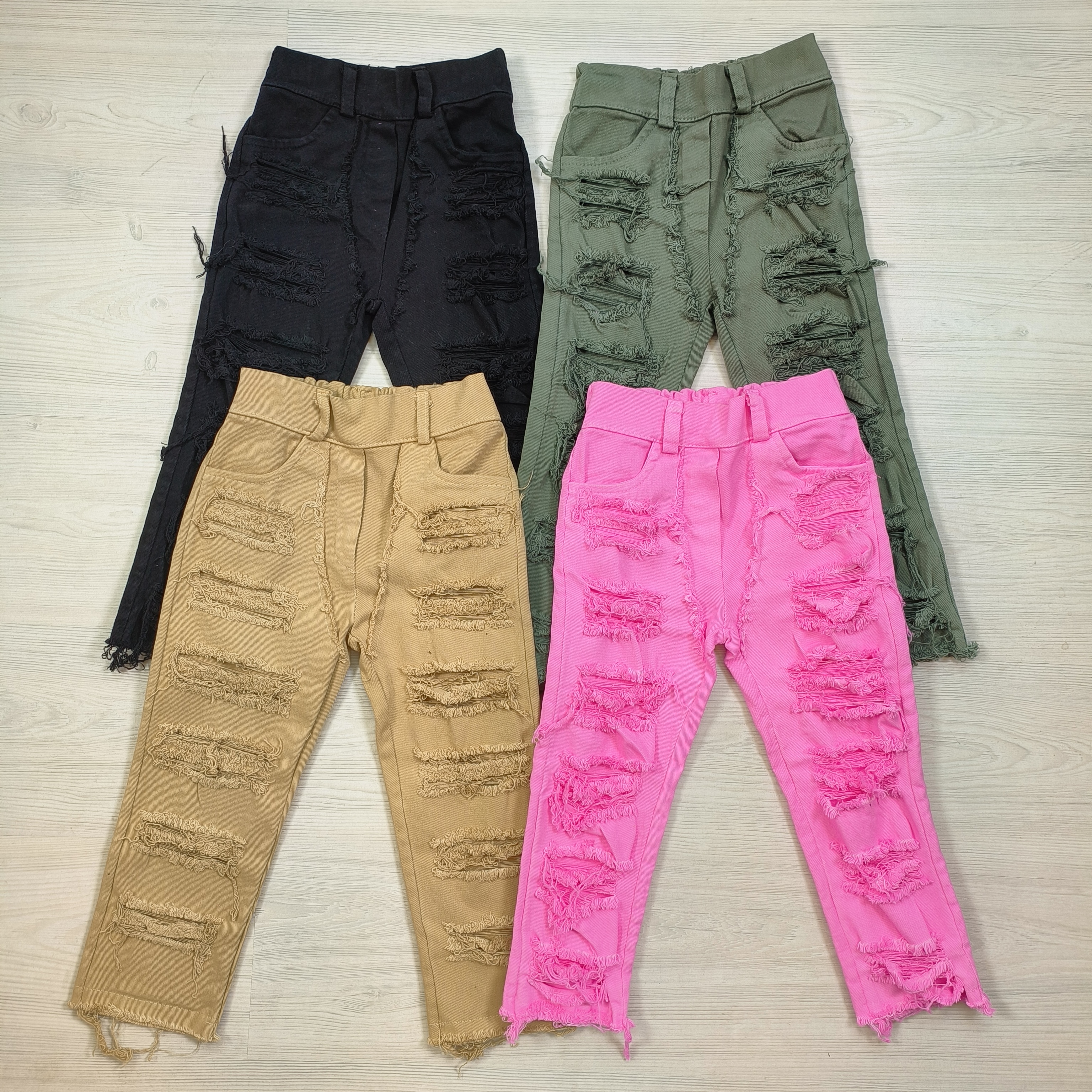 All over ripped jeans legging