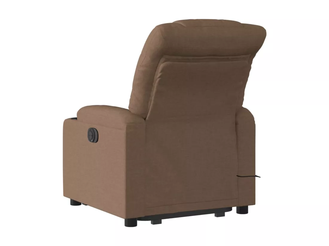 Fauteuil massant inclinable Marron Tissu