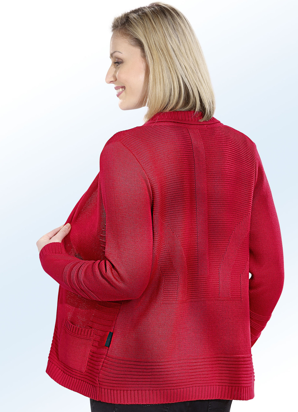 Strickjacke mit Strukturen