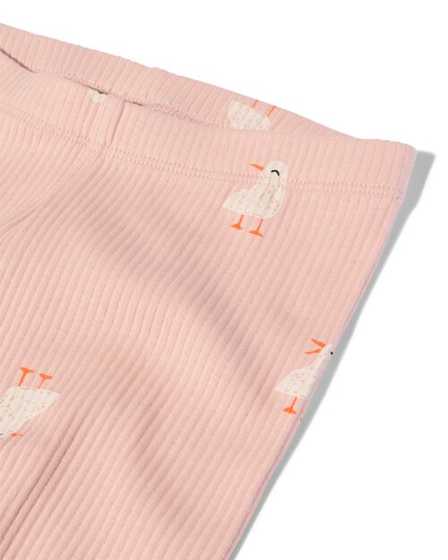 pyjama bébé coton côtelé poussins rose