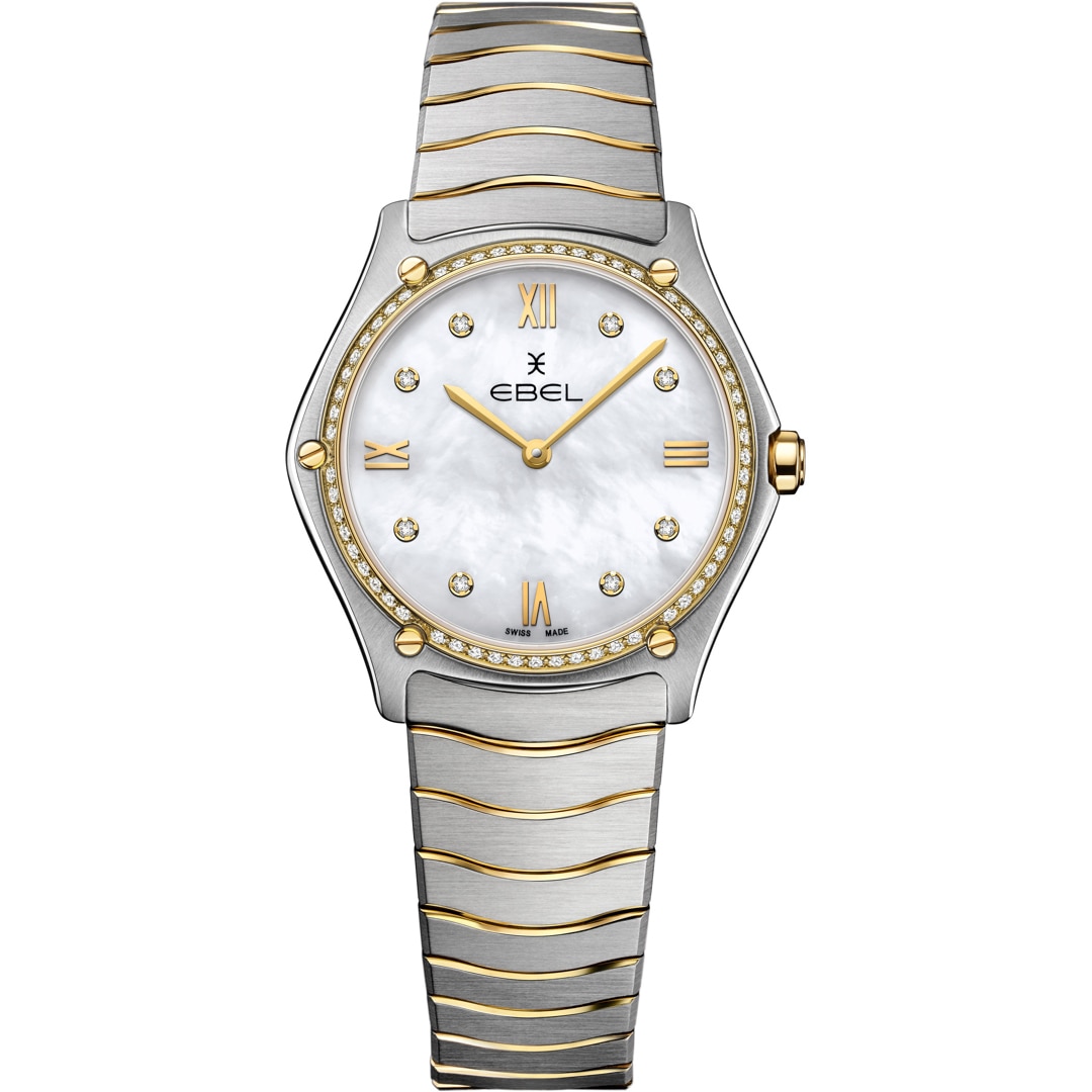 Ebel Sport Classic Lady Diamonds Bicolor / Perlmutt 33mm