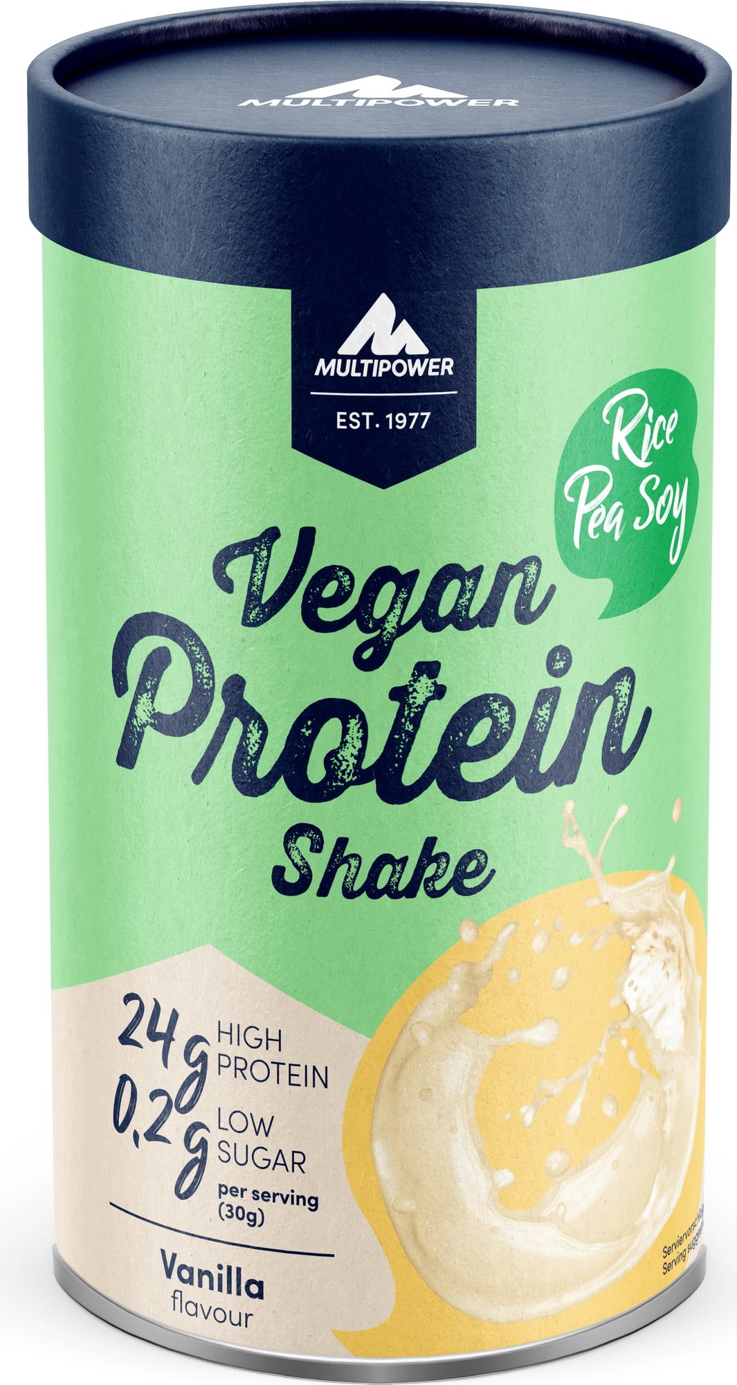 Multipower Vegan Protein Shake Vanille 420g MHD:30.6.25