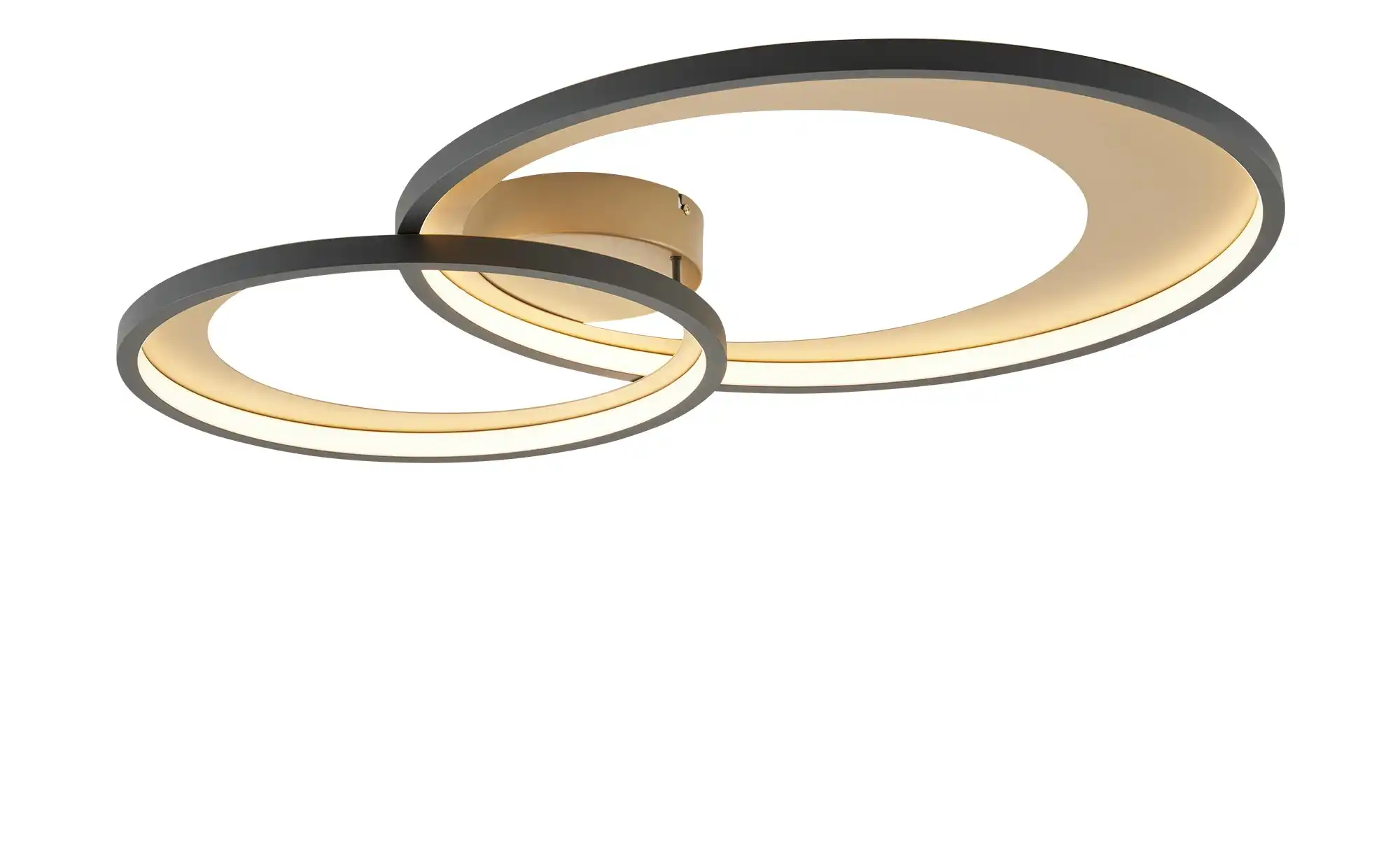 Trio LED-Deckenleuchte, schwarz/ gold ´groß´