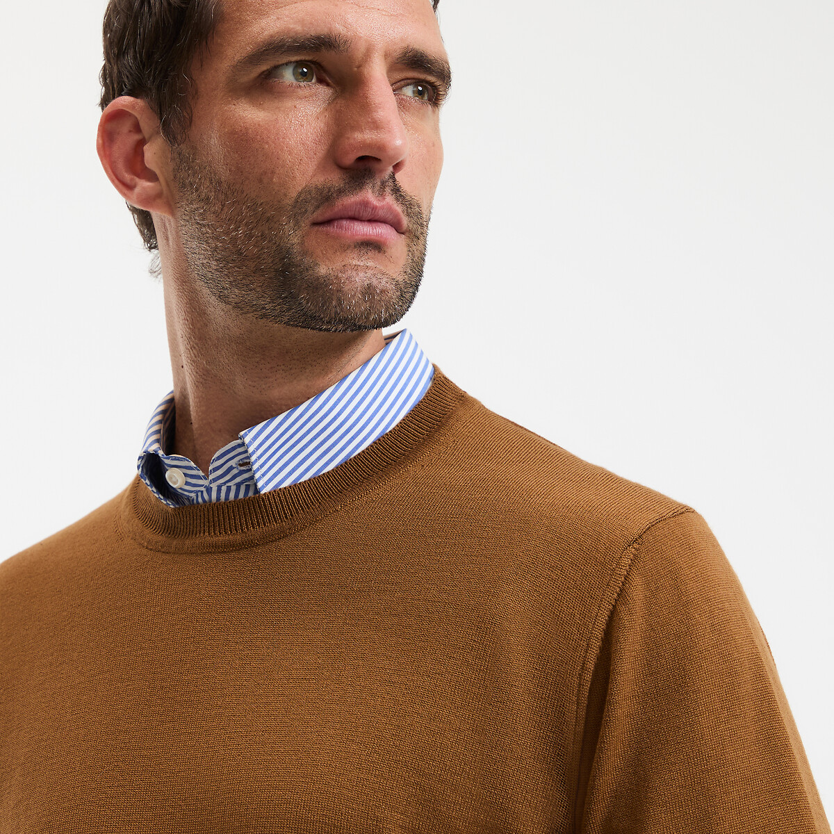 COLEÇÕES LA REDOUTE<br>Trui em lã merino, assinatura BASTIEN