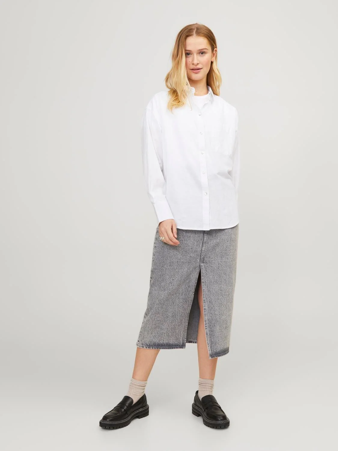 Jjxx Jxjamie Ls Rlx Linen Blend Shirt Sn 4388846 white