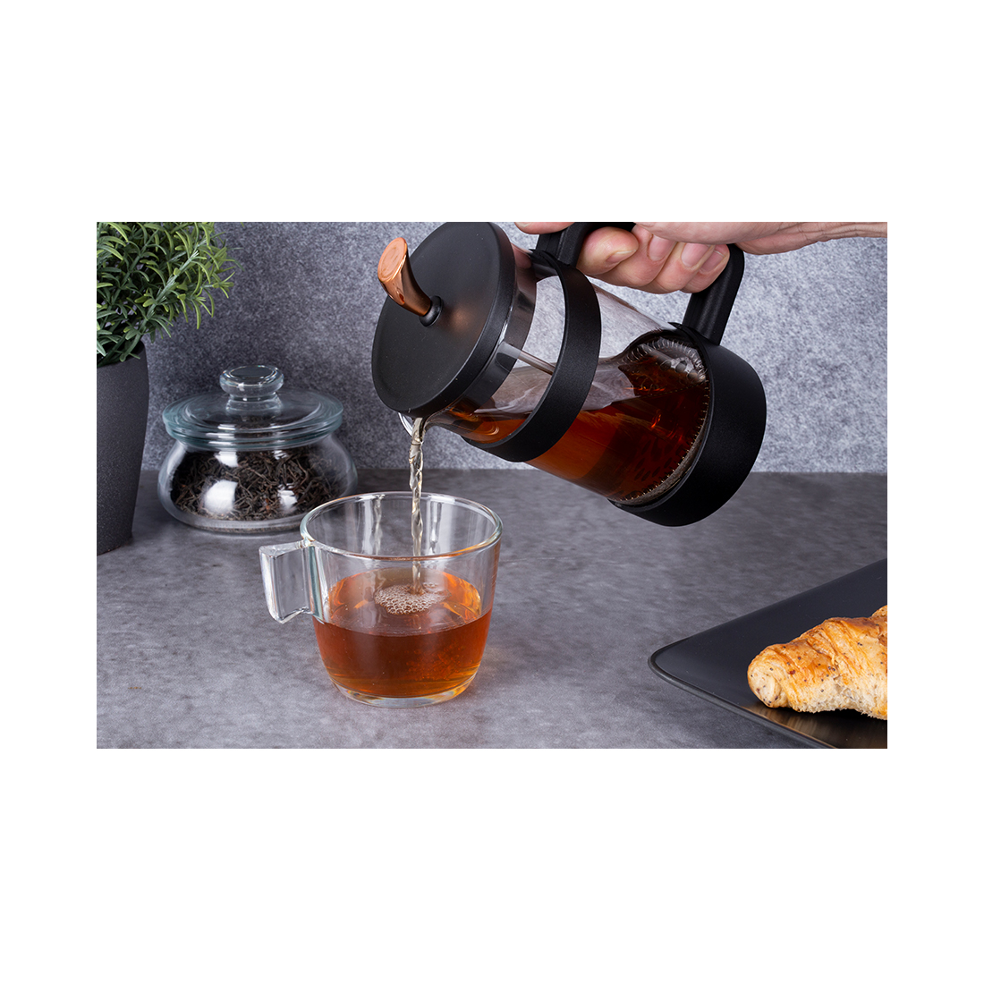 Berlinger Haus Tee- und Kaffeekanne 600 ml Black Rose Collection
