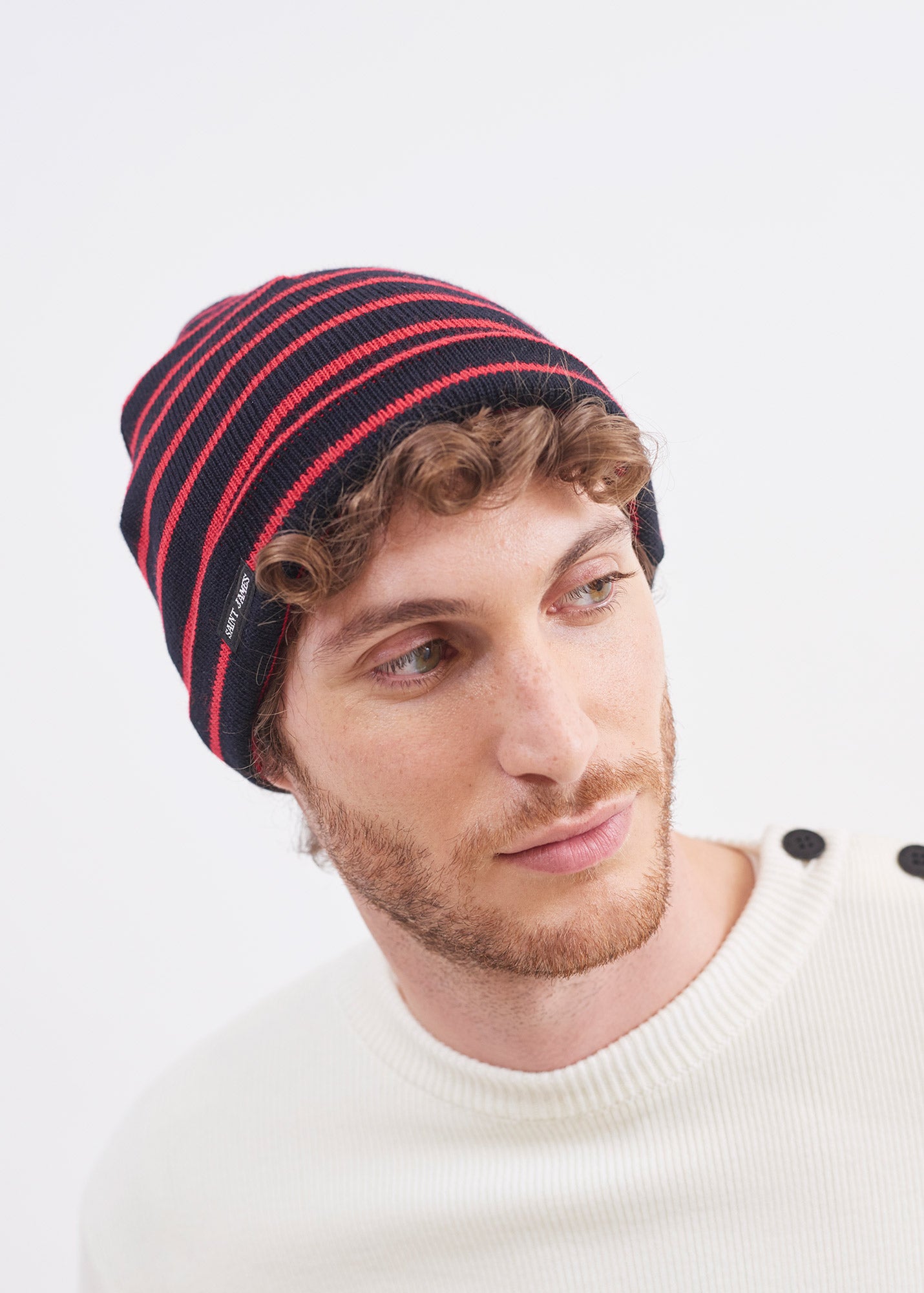 Bonnet marin rayé Cartier