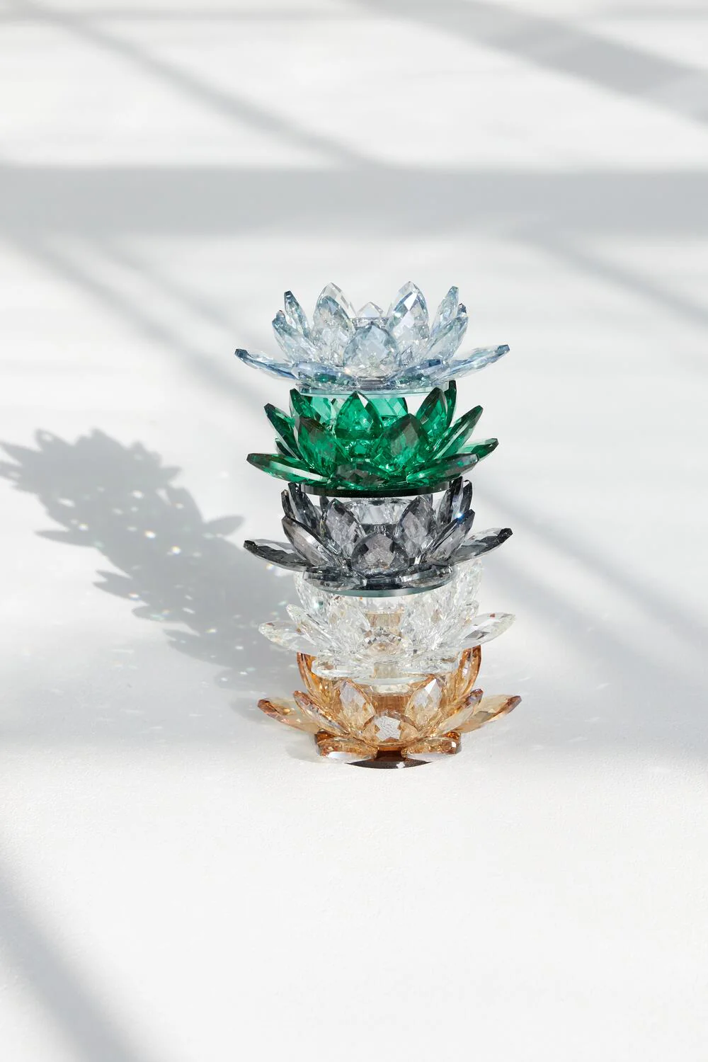 Margit Brandt  Lotus Votive fyrfadsstage, lille  - Amber