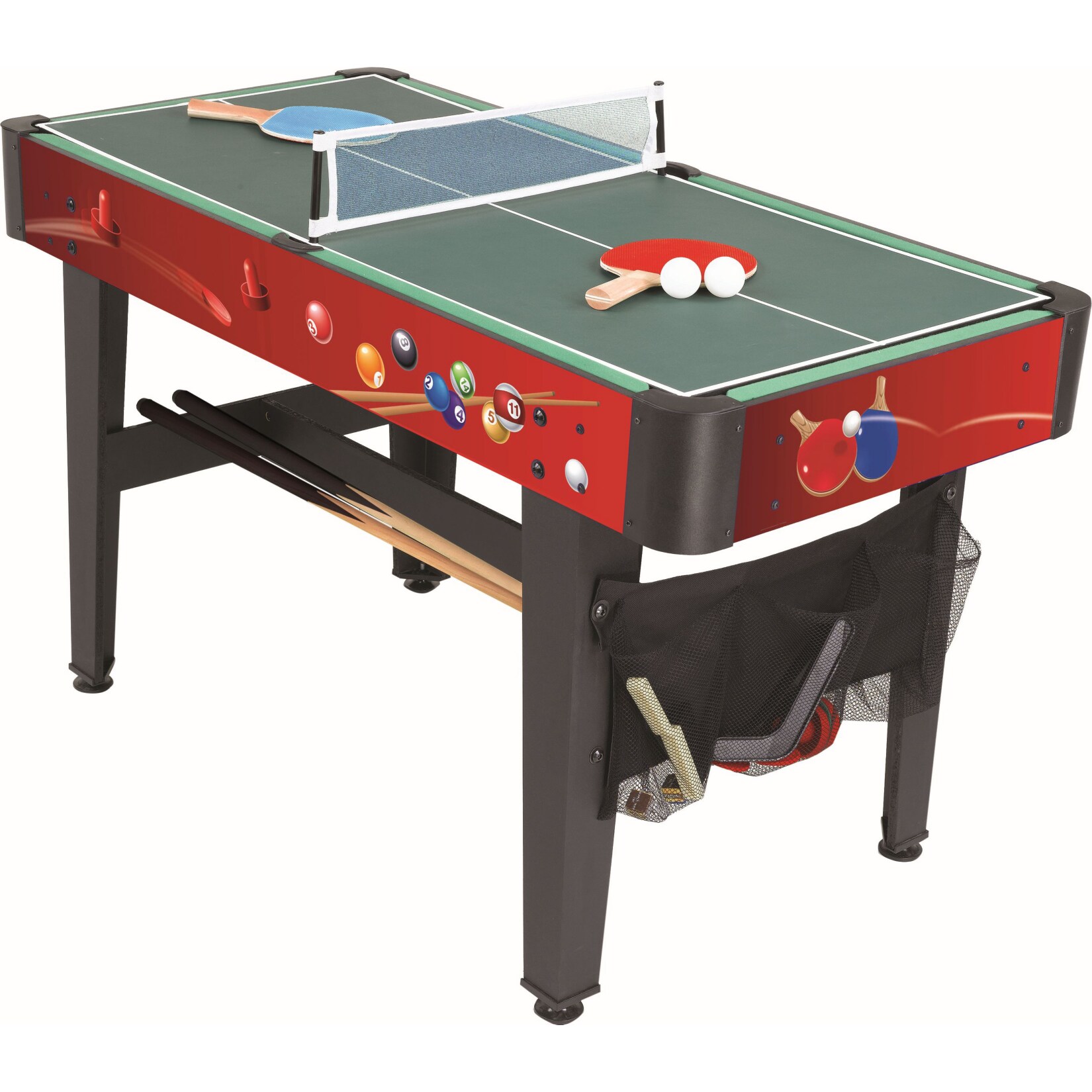 Carromco MULTIFUNKTIONSTISCH MULTIFUN-XT, 14in1, TELESCOPSTANGEN
