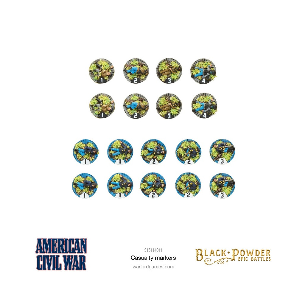 Black Powder Epic Battles: American Civil War Casualty Markers