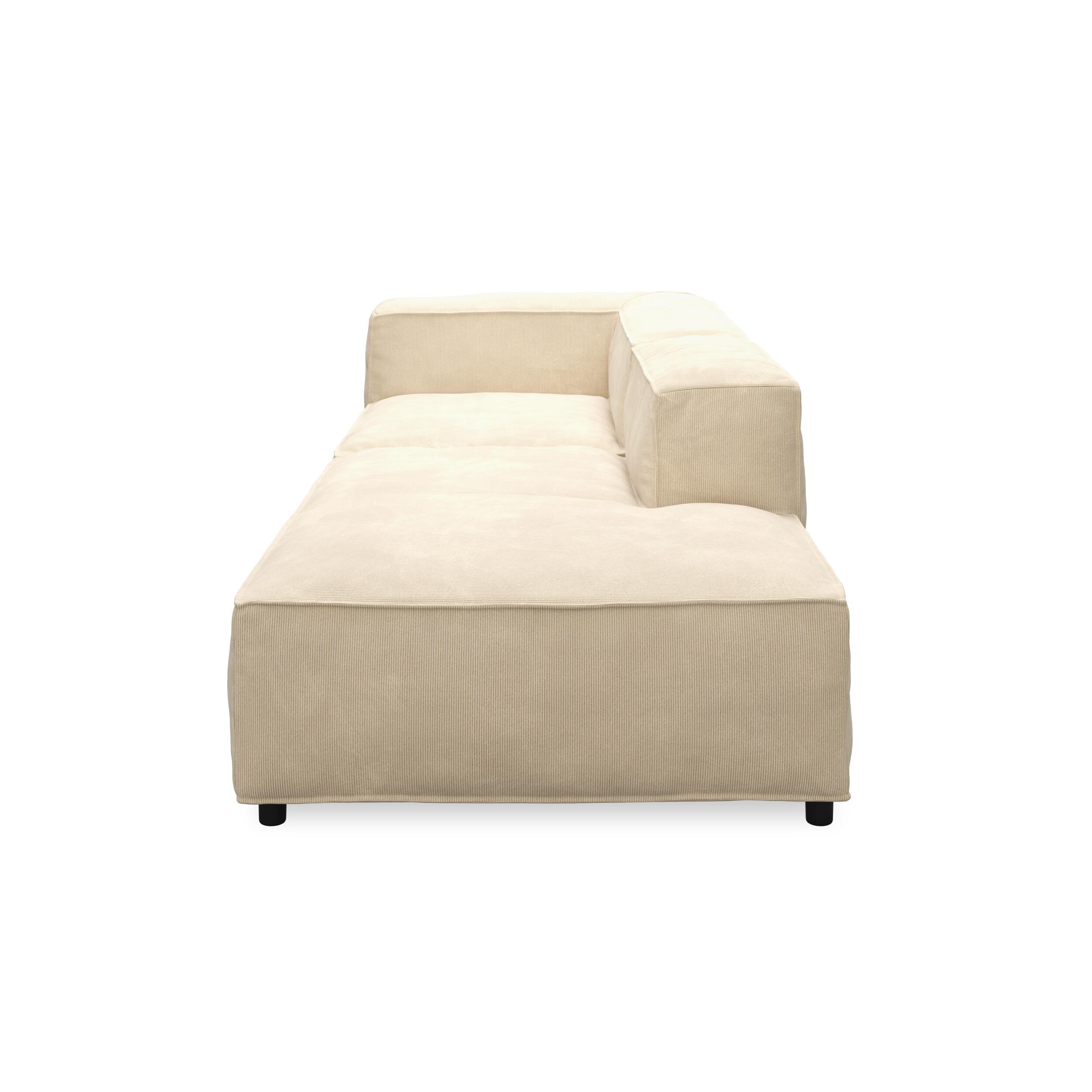 Nordstrom sofa med pufafslutning