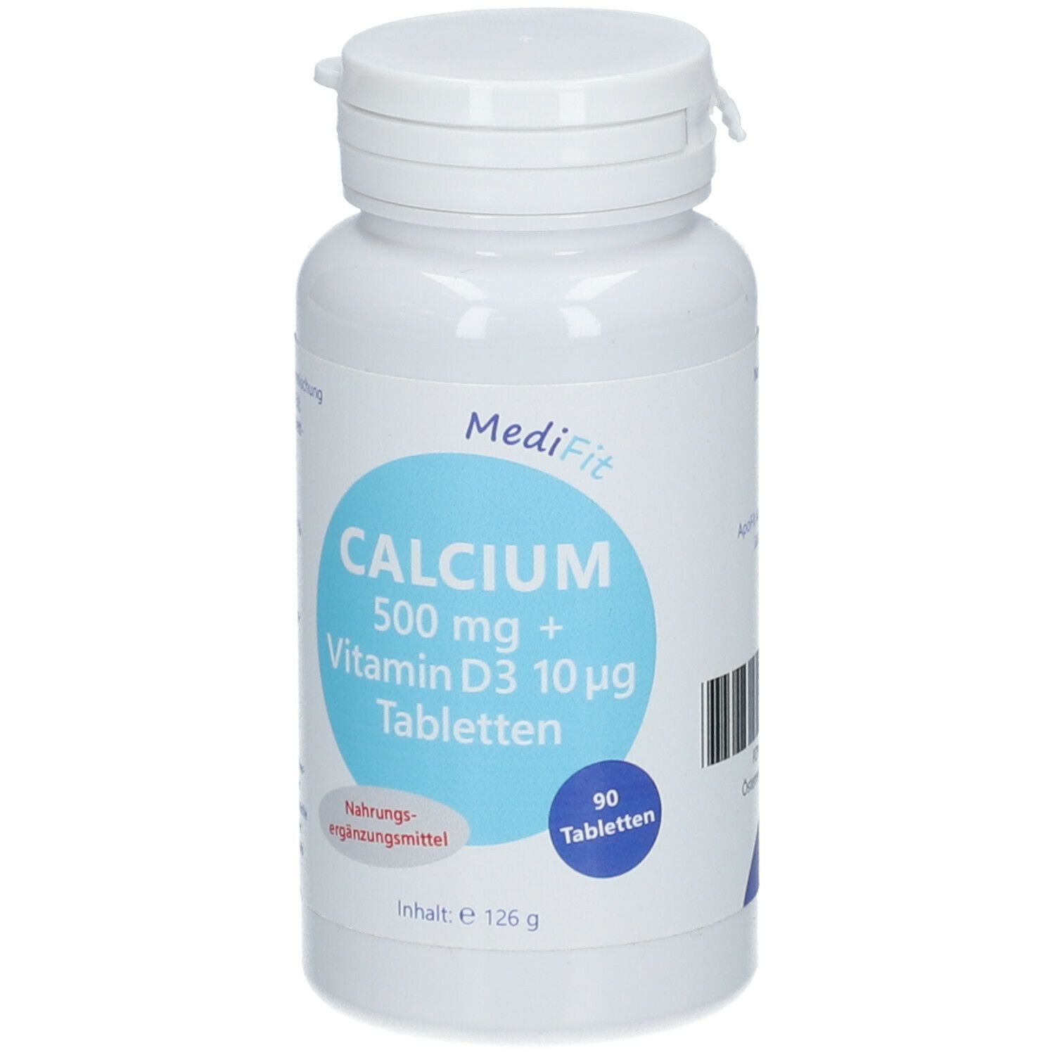 Calcium 500 mg + Vitamin D 10 µg Tabletten MediFit