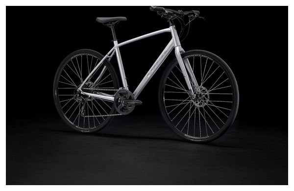 Vélo Fitness Trek FX 2 Disc Shimano Acera/Altus 9V 700 mm Gris Quicksilver - Produit Reconditionné