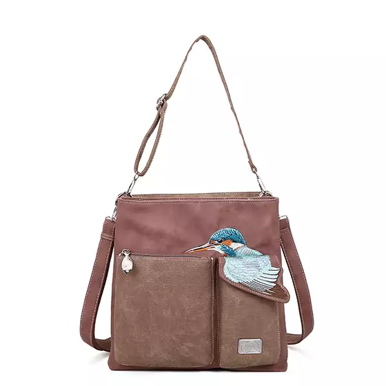 Hi-di-Hi Hand/ Schoudertas King Shopper Lilac/ Brown