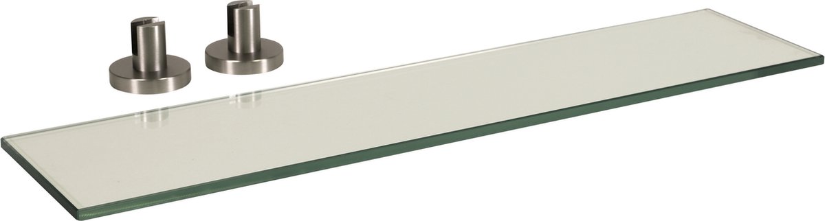Plieger Vigo glazen planchet 50cm geborsteld chroom