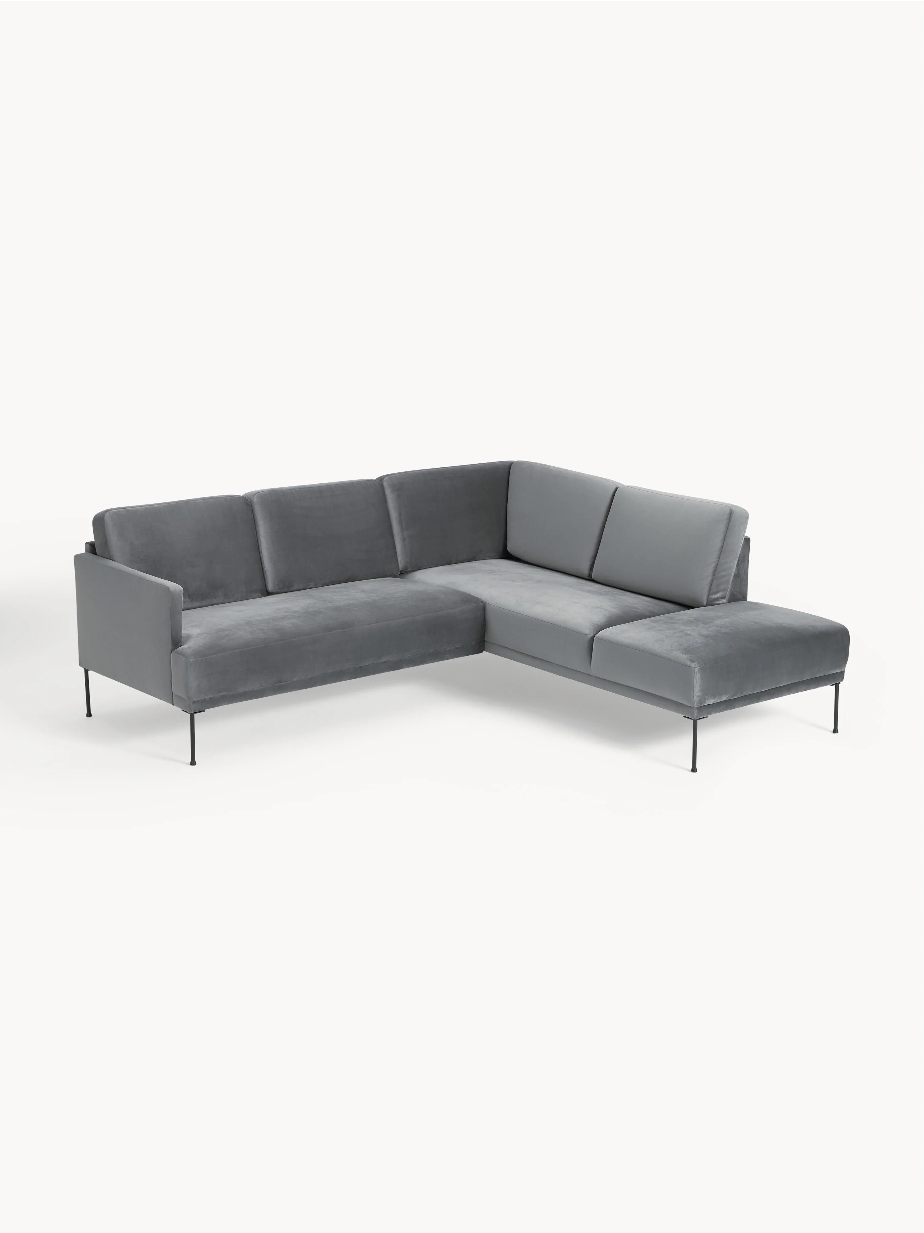 Fluwelen hoekbank Fluente