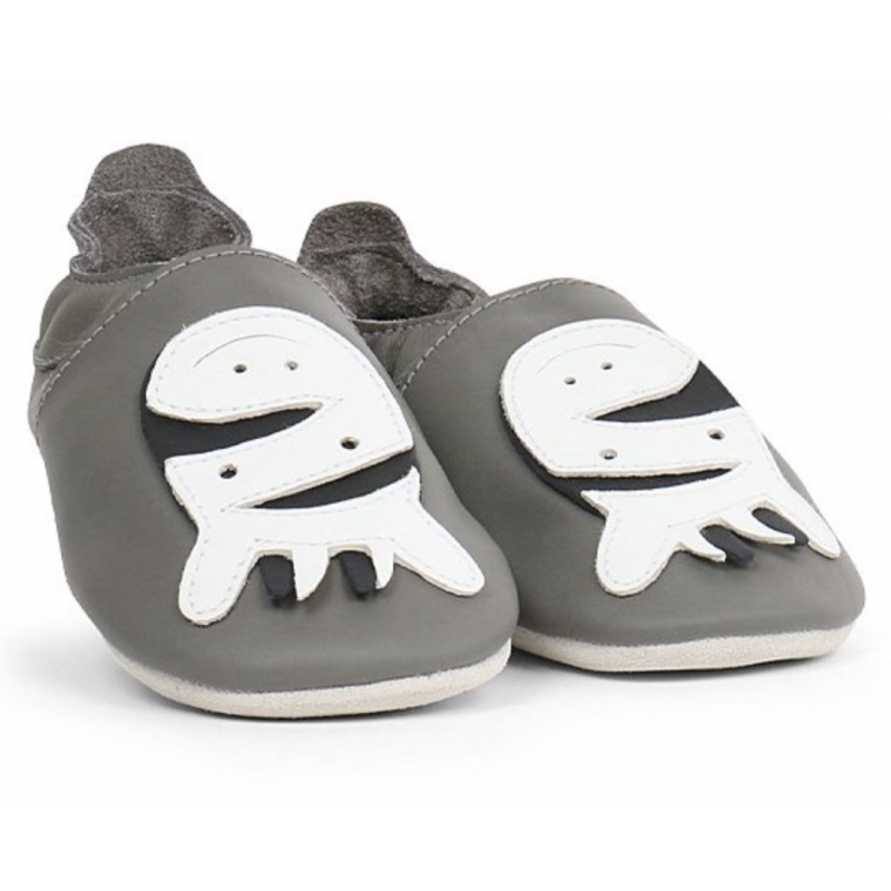 Bobux Bobux chaussons Zèbre gris
