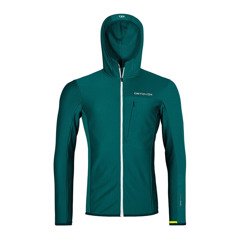 Ortovox FLEECE LIGHT GRID - Polaire Homme pacific green