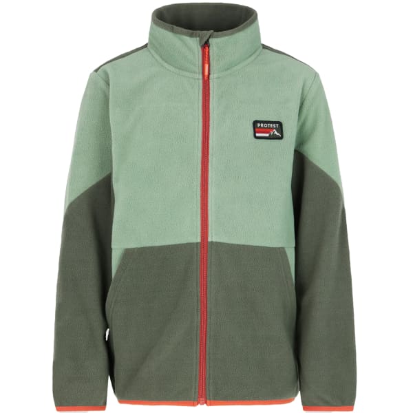Veste polaire PROTEST PRTKUNO JR FULLZIP TOP MARL GREEN