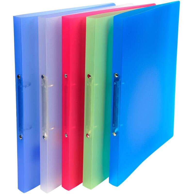 Classeur 2 anneaux plastifié Exacompta Chromaline A4 - Dos 2 cm couleurs assorties
